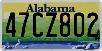 AL license plate 47CZ802