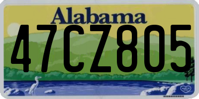 AL license plate 47CZ805