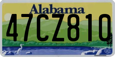 AL license plate 47CZ810