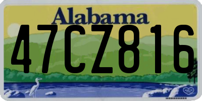AL license plate 47CZ816