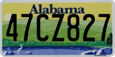 AL license plate 47CZ827