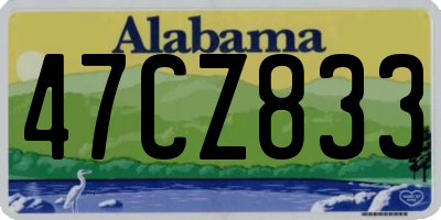 AL license plate 47CZ833