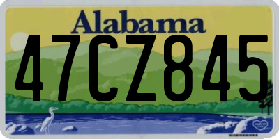 AL license plate 47CZ845