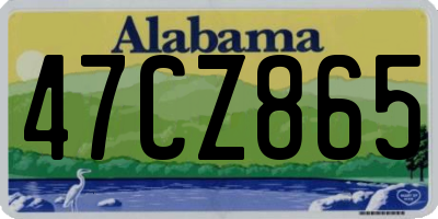 AL license plate 47CZ865