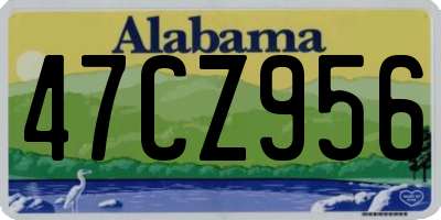 AL license plate 47CZ956