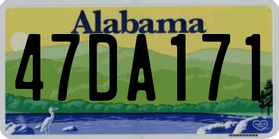 AL license plate 47DA171