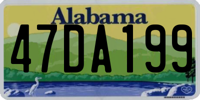 AL license plate 47DA199