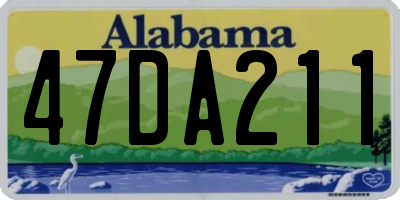 AL license plate 47DA211