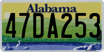 AL license plate 47DA253