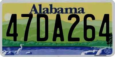 AL license plate 47DA264
