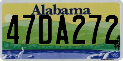 AL license plate 47DA272