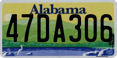 AL license plate 47DA306