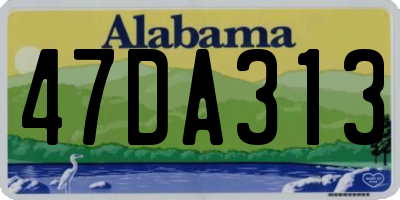 AL license plate 47DA313