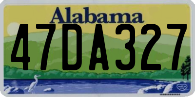 AL license plate 47DA327