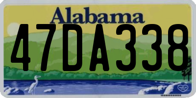 AL license plate 47DA338