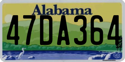 AL license plate 47DA364