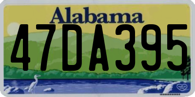 AL license plate 47DA395