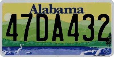 AL license plate 47DA432