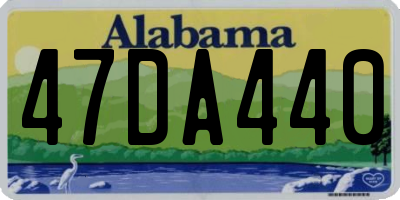 AL license plate 47DA440