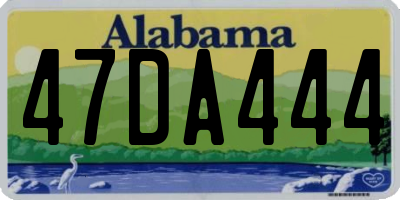 AL license plate 47DA444