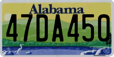 AL license plate 47DA450