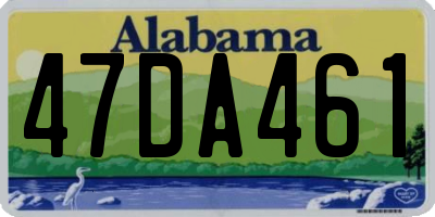 AL license plate 47DA461