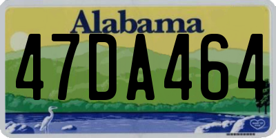 AL license plate 47DA464
