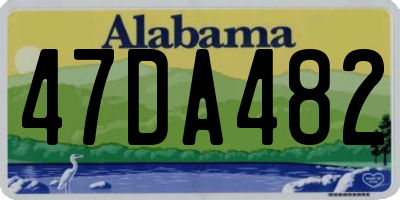 AL license plate 47DA482