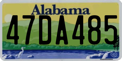 AL license plate 47DA485