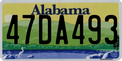 AL license plate 47DA493