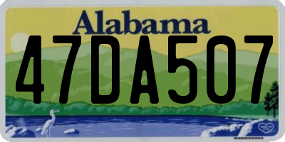 AL license plate 47DA507