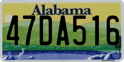 AL license plate 47DA516
