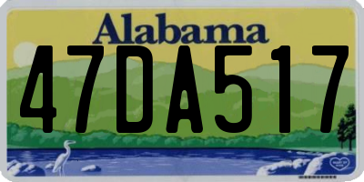 AL license plate 47DA517