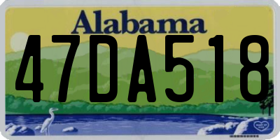 AL license plate 47DA518