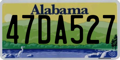 AL license plate 47DA527