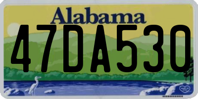 AL license plate 47DA530
