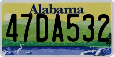 AL license plate 47DA532