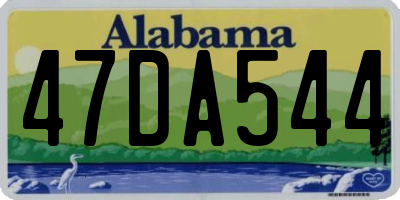 AL license plate 47DA544