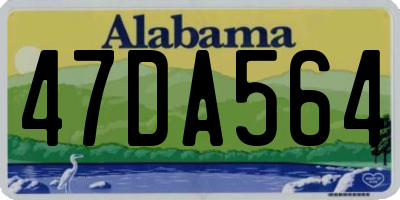 AL license plate 47DA564