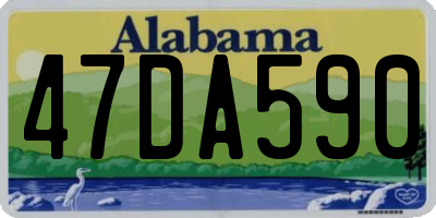 AL license plate 47DA590