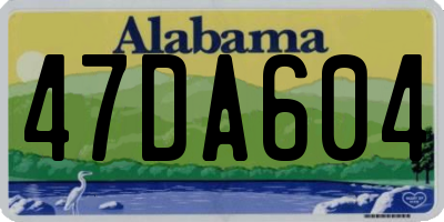 AL license plate 47DA604