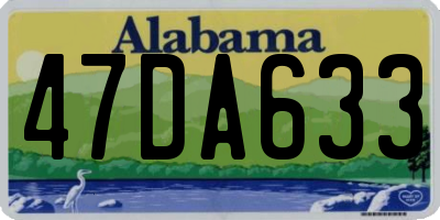 AL license plate 47DA633