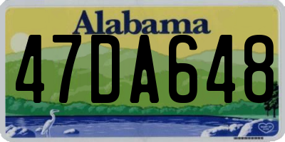 AL license plate 47DA648