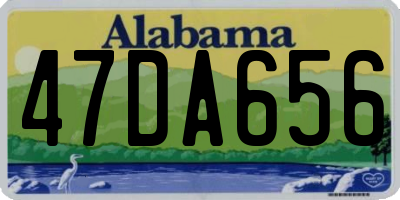 AL license plate 47DA656
