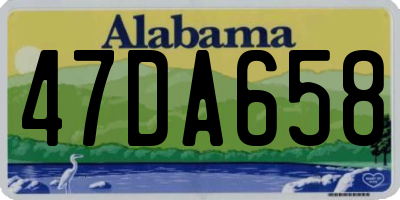 AL license plate 47DA658