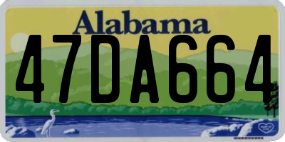AL license plate 47DA664