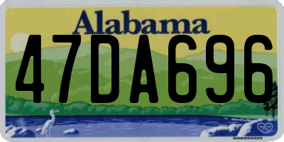 AL license plate 47DA696