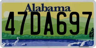 AL license plate 47DA697
