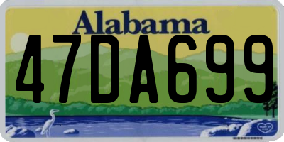 AL license plate 47DA699