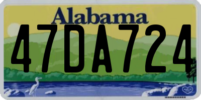 AL license plate 47DA724